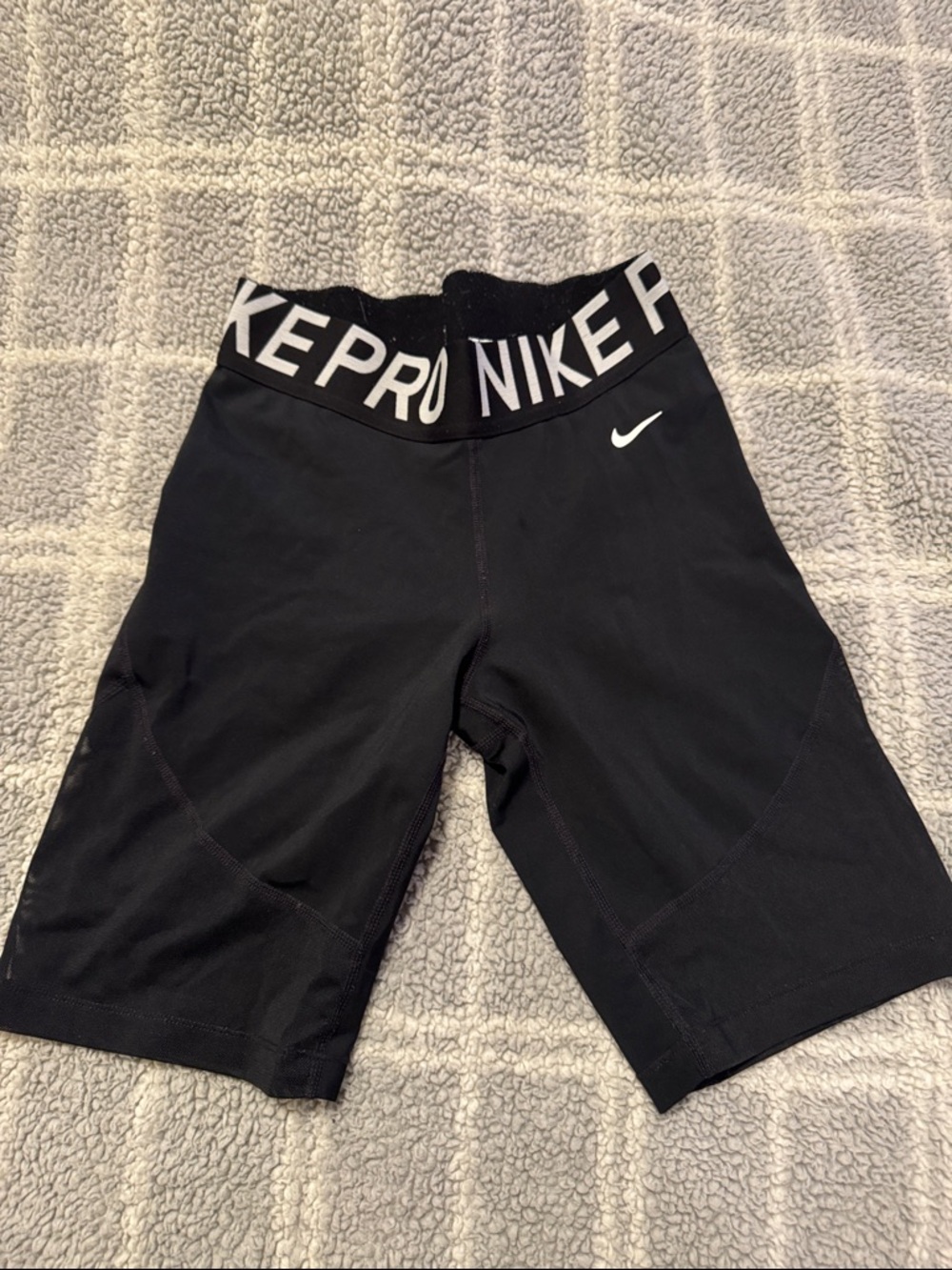 Nike Black Women's Compression Bike Shorts with Branded Waistband